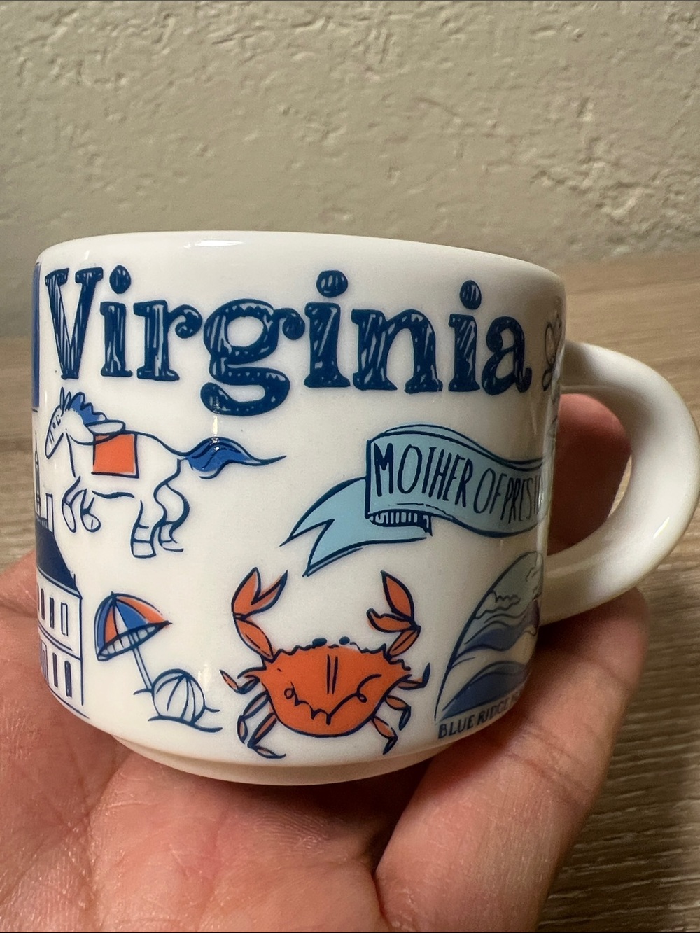 Starbucks Ornament Been There Series Across the Globe Collection VIRGINIA 2fl oz